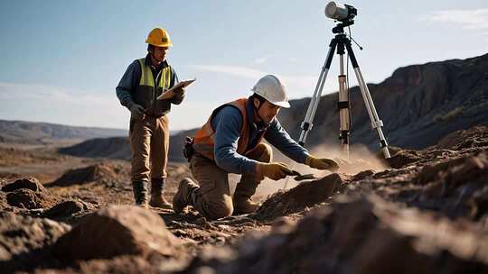 黄昏下的丈量者 工程勘察师的实地坚守